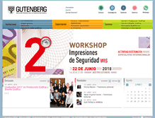 Tablet Screenshot of fundaciongutenberg.edu.ar
